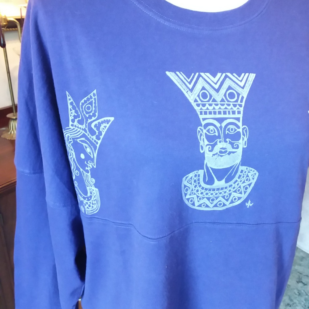 Queens & Kings long sleeve Tee, Sz M, Unisex